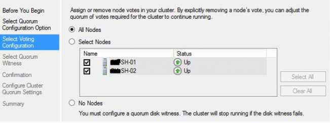 Windows服务器故障转移集群的仲裁
