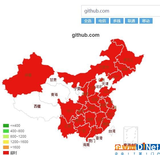 GitHub在中国多省无法正常访问