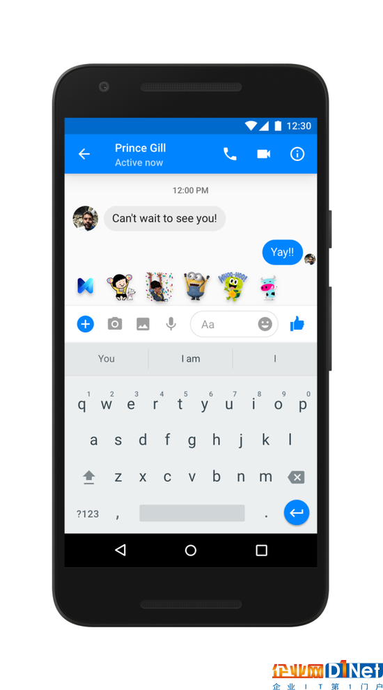[图]Facebook向美国区Messenger用户推荐使用AI助手M