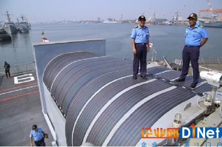 印度海军军舰首次用上了太阳能，照明空调全靠它