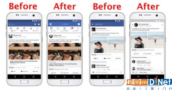 这项改进式Facebook为了让评论更加易读做出的改进，并且能够更加直观地看出评论中的直接回复对话，而且气泡式对话框的设计能够暗示在线评论者更加友好地做出回复。