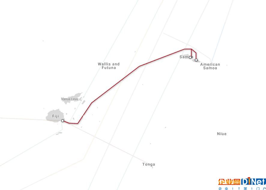 美属萨摩亚将接入两条国际海底光缆系统