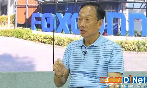 富士康集团总裁郭台铭接受人民网专访。朱唯信摄