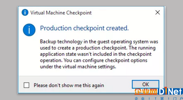 权衡Windows Server 2016 Hyper-V检查点之间的差异