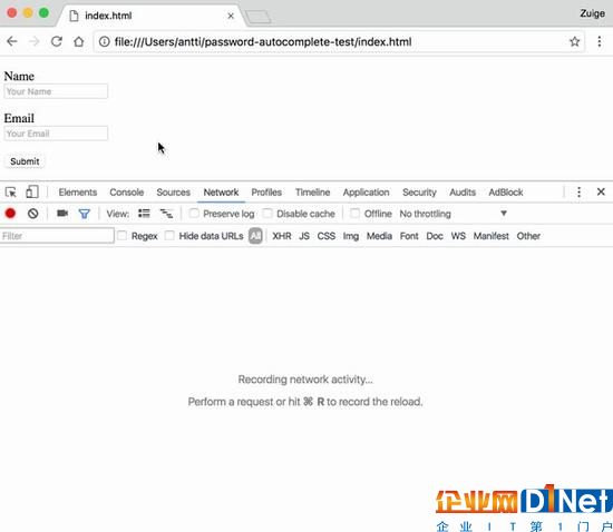 黑客可通过钓鱼攻击窃取浏览器自动填充的私人信息