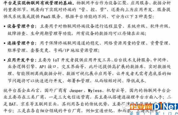 物联网产业链全景图