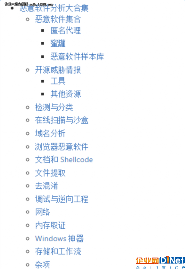 目前看到最全的恶意软件分析大合集