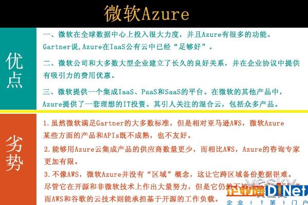 AWS、Azure和谷歌云 三大云服务商孰优孰劣？
