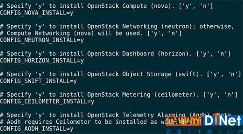 图B，OpenStack答案文件