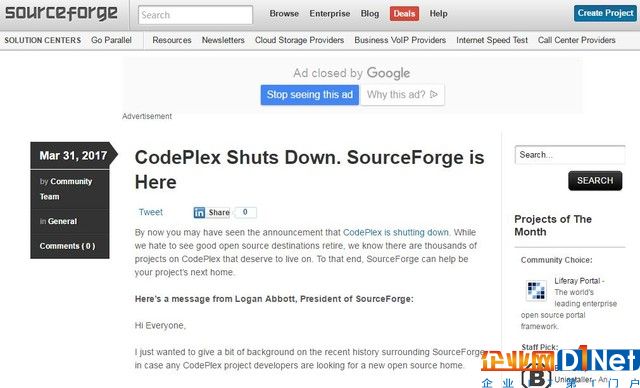 打不过GitHub 谷歌微软关闭了托管平台 