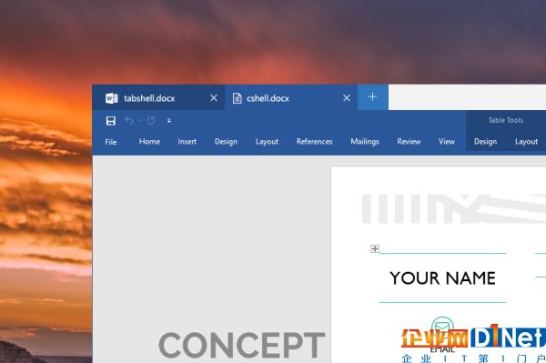 据悉，该功能将允许用户在Windows 10中创建不同的标签，不仅限于资源管理器，而且还包括所有应用。可以预想的是，这将大大减少无谓的前进、后退等操作，提升工作效率。