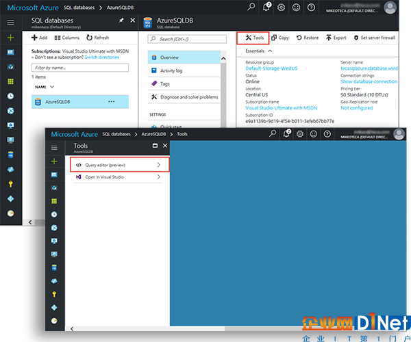 新数据库查询编辑器：加速Azure T-SQL的查询