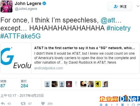 AT&T推出“准5G”试点：S8优享翻倍LTE-U网速