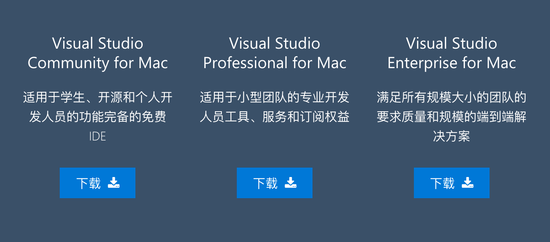 开发者福利，微软正式推出Mac版Visual Studio