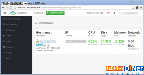 如何使用CloudStats监控Linux服务器