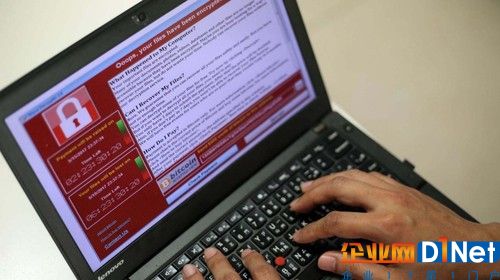 图为遭到勒索病毒攻击的电脑