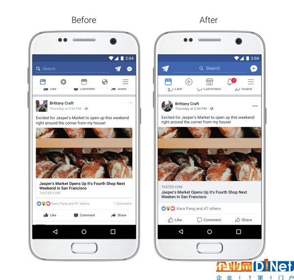 Facebook主应用即将迎来界面更新 评论变气泡对话