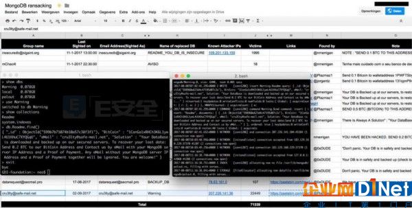 2.6万台MongoDB数据库被劫持 用户惨遭调戏-E安全