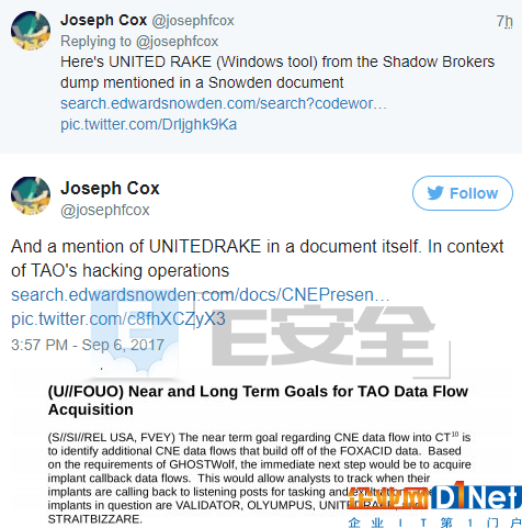 影子经纪人承诺一个月披露两批NSA网络武器，要价近400万美元-E安全