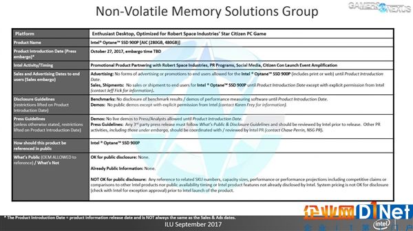 2.5GB/s！Intel傲腾900P固态盘曝光：10月发布