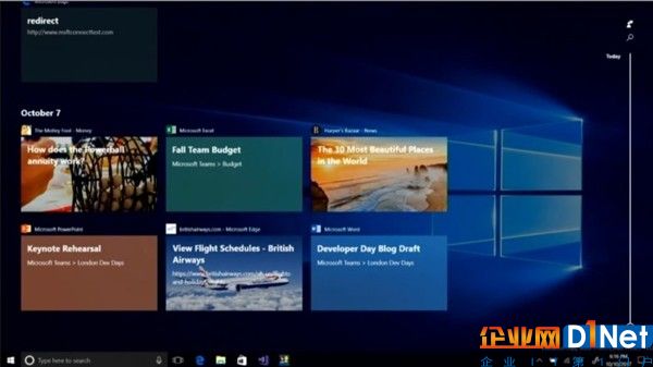Windows 10系统级时间轴界面曝光：明年上线