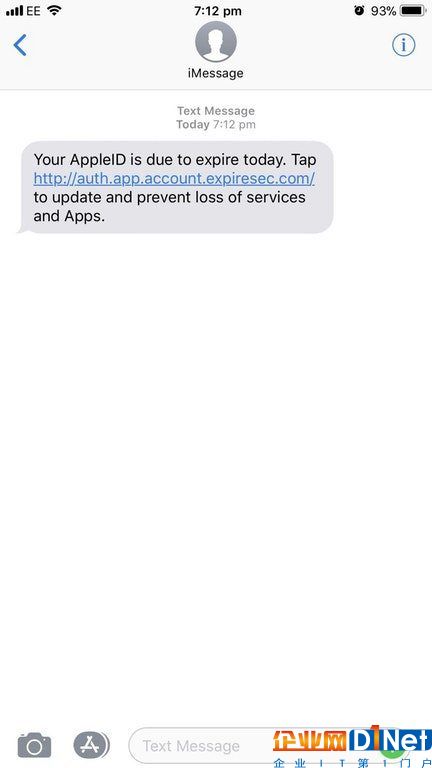 全新iMessage诈骗出现 意图窃取用户Apple ID