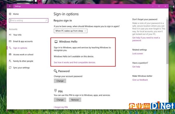 Win10.4曝新BUG：Windows Hello挂了
