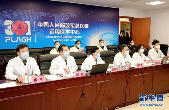 解放军总医院和火神山医院开展首次5G网络远程会诊02