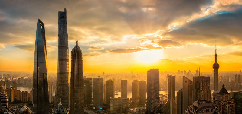 摄图网_上海陆家嘴全景（上海报告简版封面1）